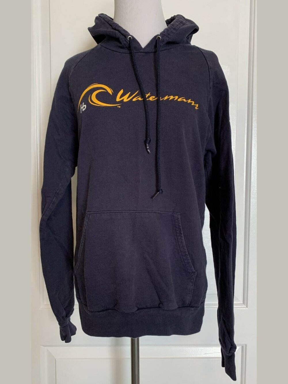 Hermosa Beach California CA Hoodie Pullover Sweatshirt Navy American Apparel S